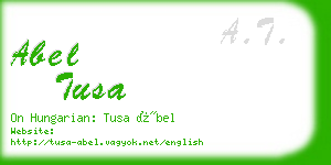 abel tusa business card